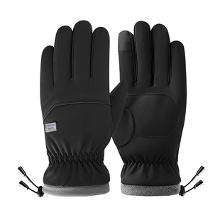 2025冬季骑行手套男款加绒加厚电动摩托车神器触屏防风御寒棉手套