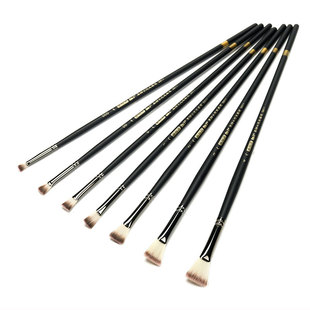 莫帕斯银杆尼龙扇形笔单支黑骑士水粉笔套装美术专用小号鱼尾扇笔