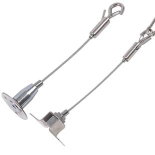 钢丝绳吊码配件广告牌固定吊码顶码挂画钩玻璃吊码亚克力吊件锁扣