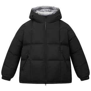 太平鸟男装 连帽羽绒服男2025年冬季新款潮流撞色防寒保暖面包服