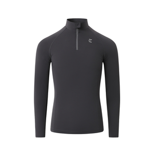 EntryLev半拉链紧身衣高性能锦纶莱卡高弹显大健身训练上衣Vital