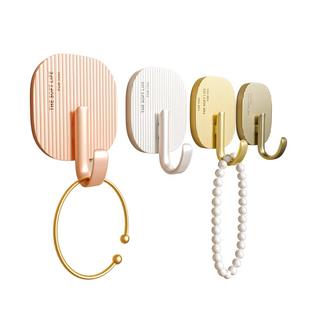 轻奢挂钩免打孔强力粘胶无痕贴墙上壁挂衣钩浴室厨房门后承重勾子