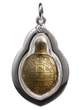 泰国佛牌龙婆乌龟项链潮流复古做旧工艺时尚简约创意小众设计饰品