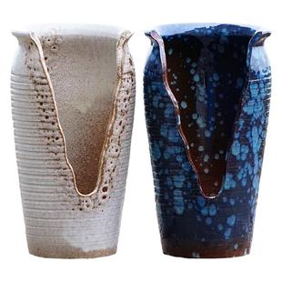 宜兴手工粗陶深切口多肉花盆陶瓷法师老桩紫砂透气大缺口悬崖桩盆