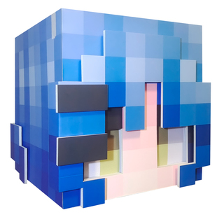 MC我的世界头套定制cosplay漫展道具像素头套方块人