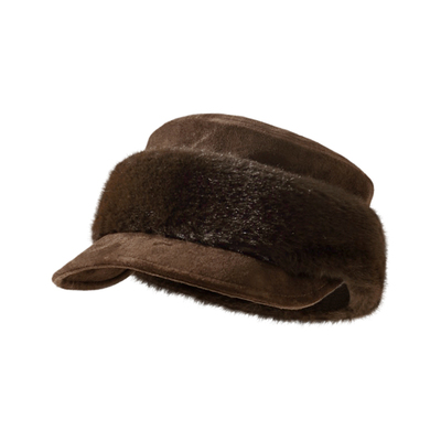 冬季保暖百搭显脸小马术帽子