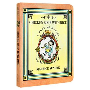 鸡汤拌饭 英文原版 Chicken Soup with Rice: A Book of Months 鸡汤米饭 月份认知 韵文短诗 Maurice Sendak作品 进口英语书籍