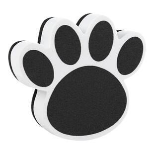 卡通熊掌磁吸白板擦儿童培训教师水溶性粉笔擦绒布吸尘会议画教师板刷黑板擦刷子海绵吸附易擦玻璃画板抹布擦