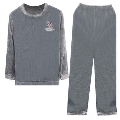 珊瑚绒男秋冬季套头睡衣