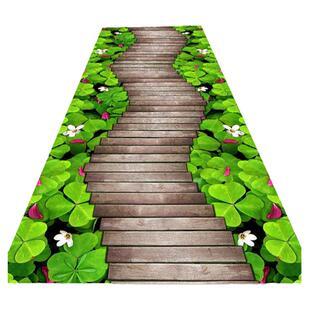 小清新田园风客厅地毯卧室床边毯可裁剪机洗门垫地垫走廊过道地毯