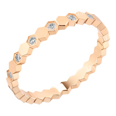 TWINSLULU精致窄款蜂巢戒指