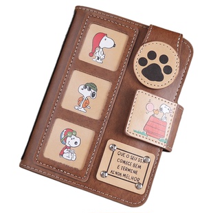 a7手工复古手帐本可爱史努比活页手账本ins风随身大容量日笔记本