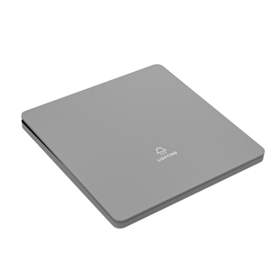 国际电工86型家用墙壁开关插座面板灰色多孔USB暗装一开带5孔五孔