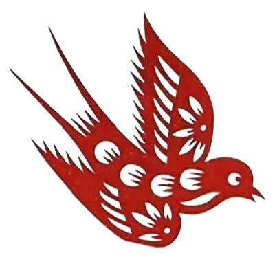 新中式国风红色喜鹊剪纸发夹2026新款喜庆新娘旗袍侧边刘海夹头饰