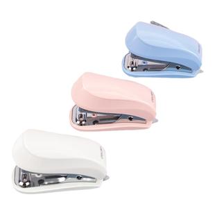 得力订书机迷你订书机起钉器小号学生用女生可爱装订桌面装订用品订书钉机文具用品可爱风