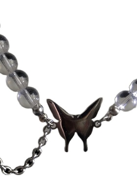 潜入深海钢制-冰透甜辣妹锁骨链