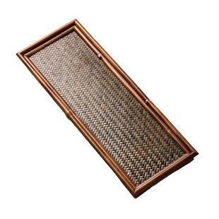 茶盘竹制储水日式简约排水小茶盘实木四方便携茶席小型茶具配件