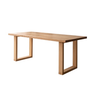 屋有WOYO丨北美白蜡木原木实木大板桌餐桌书桌茶桌自然边工作台