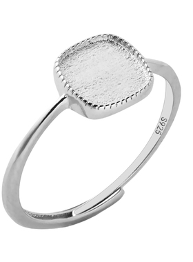 S925纯银戒指空托石位女款戒指托