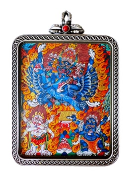 尼泊尔小唐卡1000SE绿度母