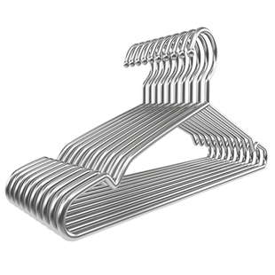 304不锈钢晾衣架子加粗加厚晒衣服撑子家用挂衣架子凉衣儿童挂钩