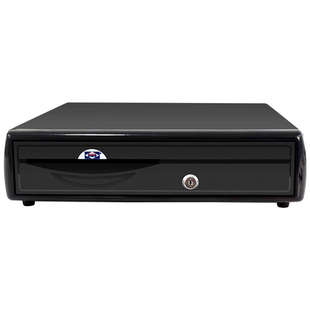 爱宝AB-580钱箱五格三档收款箱通用抽屉式现金盒带锁收银台收钱箱