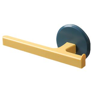 毛巾架家用卫生间免打孔北欧简约式置物一体吸盘单杆挂湿毛巾专用