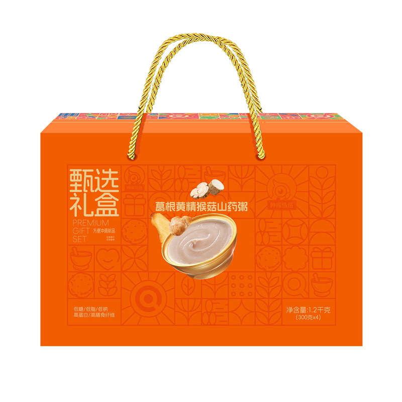 葛根黄精低糖高蛋白钙代餐粥礼盒