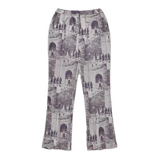 LOW CLASSIC设计师品牌LOOKNOW设计感印花复古长裤