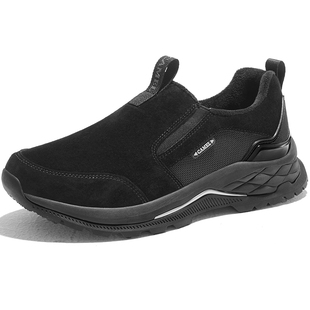 骆驼男鞋冬季新款爸爸鞋运动休闲鞋加绒保暖防滑户外登山徒步鞋男