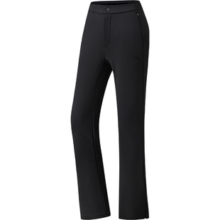 安踏加绒喇叭裤女CHN系列丨无氟拒水通勤裤春季修身西裤162617509