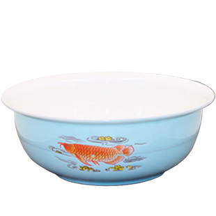 老式手工陶瓷和面盆加厚陶瓷盆发面盆加深揉面盆洗菜盆陶瓷面盆