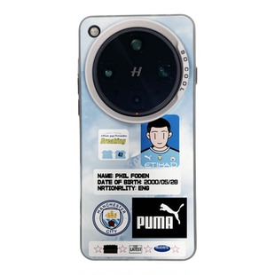 曼城福登PUMA适用于oppofindX9pro手机壳x8ultar新款X7磁吸X6彩银K13TURBO足球12X/s真我realme14/13/12