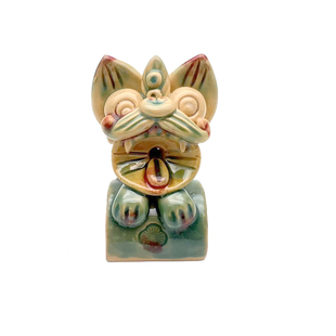 云南非遗瓦猫潮玩手作旅游车载桌面招财吉祥物开业送礼收藏摆件