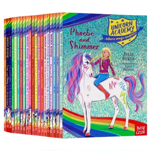 独角兽学院系列20册英文原版小说 Unicorn Academy Sienna and Sparkle 冒险故事友谊主题 桥梁章节书 青少年课外阅读读物 平装