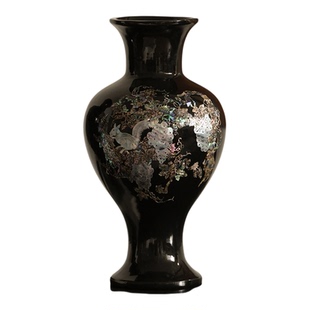 形上藏品“螺钿岁华瓶”东方奢华非遗螺钿送礼花器摆件水培花瓶