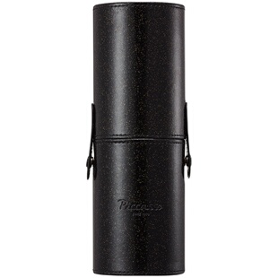 韩国piccasso黑色化妆刷筒彩妆圆柱大容量多功能化妆品收纳盒