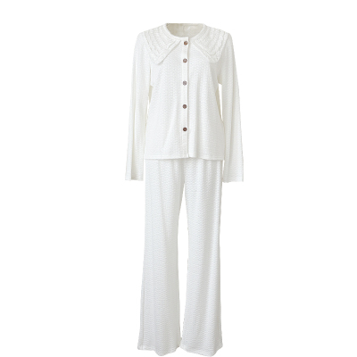 lighttomoon法式娃娃领睡衣套装