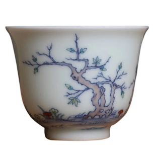 忆器 十二月花神杯官窑主人单杯景德镇高端仿古品茗杯茶具套装