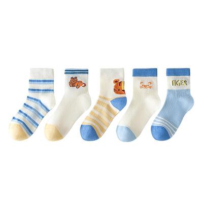 男童袜子春夏薄款纯棉短袜
