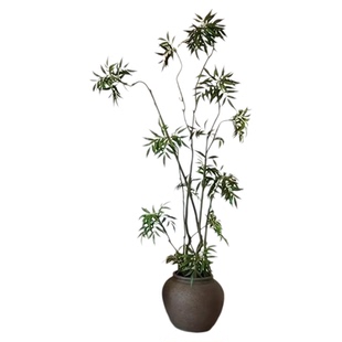 仿真绿植十大功劳高端轻奢假树中古风高级感客厅沙发角落装饰摆件