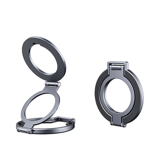 双面磁吸手机支架迷你便携小巧可折叠墙壁上免打孔健身房跑步机直播拍摄冰箱洞洞板厨房卫生间桌面墙面支撑架