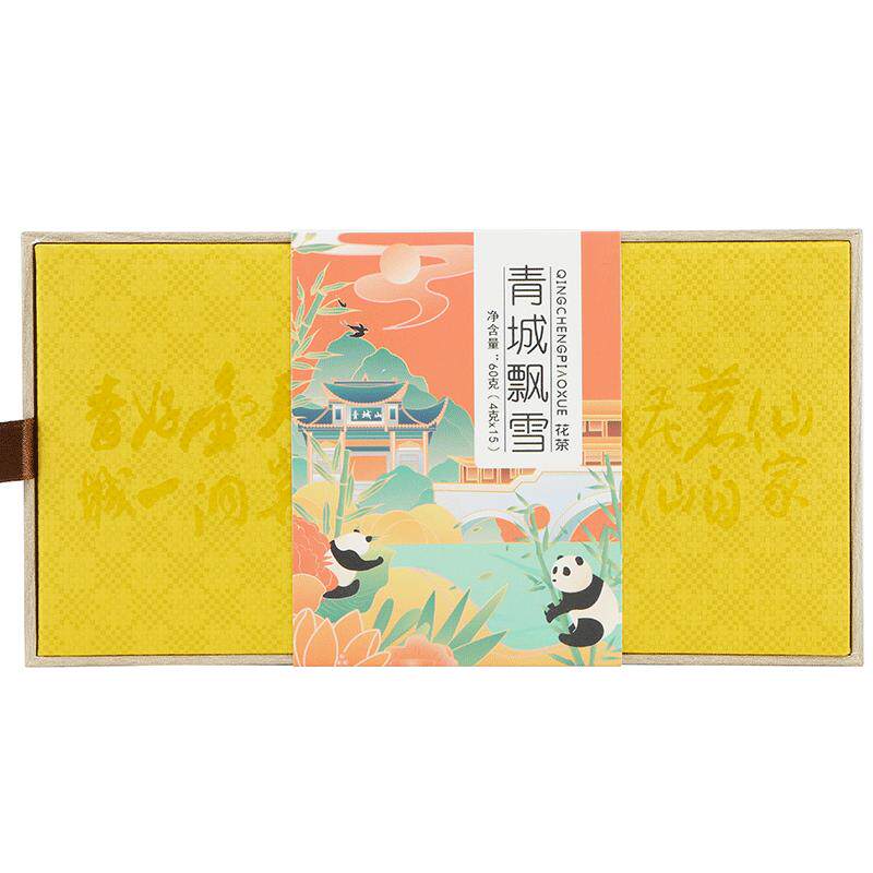 青城60g飘雪4g小袋装花茶