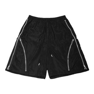 PLTH*美式vibe短裤拉链设计感美式宽松运动外穿休闲百搭夏五分裤