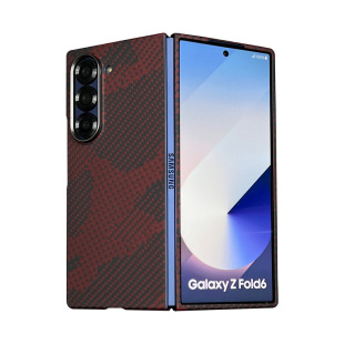 适用三星zfold6手机壳新款磁吸凯夫拉芳纶纤维超薄保护套w25全包磨砂散热折叠屏外壳简约高级裸机手感格纹