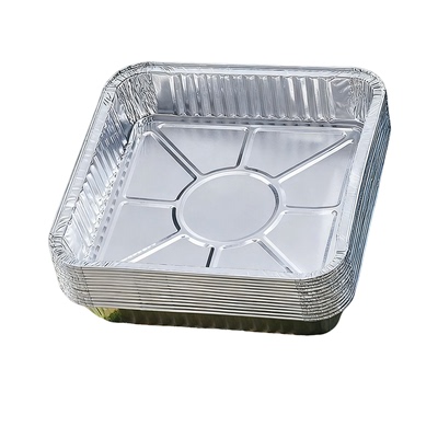 空气炸锅专用纸食品级加厚锡纸碗可重复使用方形锡纸盒铝箔盘家用