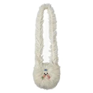 SummerEver“雪糕小狗”秋冬迷你毛绒包diy斜挎包口红包耳机包