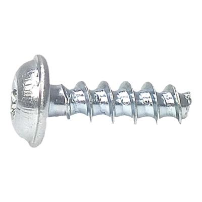 蓝白锌自攻钉梅花圆头带垫片平尾