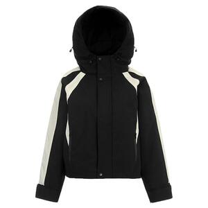 拼接白鹅绒保暖鹅绒服