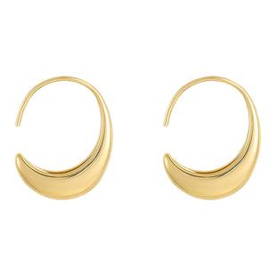 古里雅金色水滴款圈圈耳环女2025新款爆款轻奢高级感耳钉大气耳饰